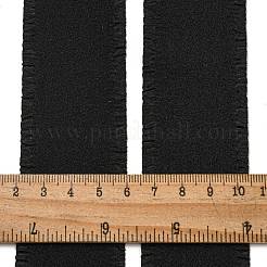 5ヤードナイロンフリルリボン  洋服アクセサリー  ブラック  1-5/8インチ（40mm）  約5ヤード/ロール&nbsp;OCOR-S001-01D