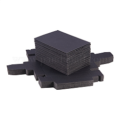 クラフト紙の折りたたみボックス  引き出しボックス  長方形  ブラック  15x20cm  完成品：18x7x6cm&nbsp;CON-WH0010-01L-D