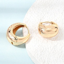 Brass Hoop Earrings for Women&nbsp;KK-CBACA55-11G