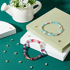 30Pcs 3 Color Brass Beads&nbsp;ZIRC-GA0001-08