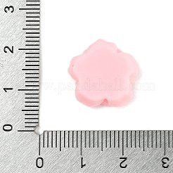 オペーク樹脂カボション  カメリア  ピンク  17x17x5mm&nbsp;CRES-D283-01C-02