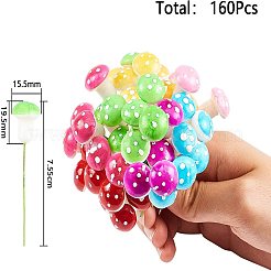 Artificial Plant Foam Colored Mushrooms&nbsp;AJEW-GA0001-27