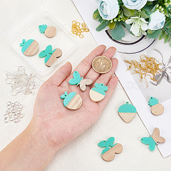 DIY Dangle Earring Making Kits&nbsp;RESI-OC0001-11