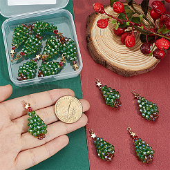 12Pcs Electroplate Glass Pendants&nbsp;FIND-BBC0004-82