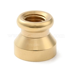 Golden Plated Round Shaped Wax Seal Brass Stamp Head&nbsp;STAM-K002-01G-05