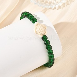 3Pcs 3 Styles Ocean Glass Beaded Stretch Bracelet Sets&nbsp;BJEW-JB14306