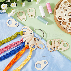 Teardrop Wood Embroidery Thread Organizers&nbsp;AJEW-GF0009-22