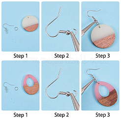 6 Pairs DIY Dangle Earring Making Kits&nbsp;DIY-SC0007-05