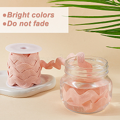 10 Yards Polyester Wavy Fringe Trim Ribbon&nbsp;OCOR-GF0004-25C