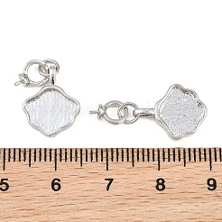 Brass Pendant Cabochon Settings&nbsp;KK-CBA6A75-40P