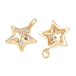 SHEGRACE Brass Clear Cubic Zirconia Pendants&nbsp;XGRQ3K910-524G