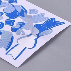 Bowknot Ribbon Pattern Decorative Labels Stickers&nbsp;DIY-L037-B02