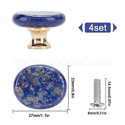 Natural Lapis Lazuli Drawer Knobs&nbsp;FIND-WH0056-40P-01