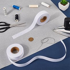 不織布 ポリアミドホットメルト接着フィルム  diy 衣類縫製アクセサリー  ホワイト  25.4mm  約30ヤード/ロール  2のロール&nbsp;DIY-CP0011-37G