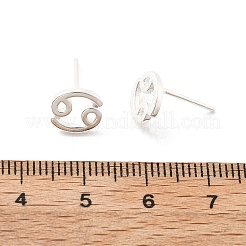 925 Sterling Silver Stud Earrings&nbsp;EJEW-K303-01S-04