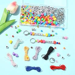 DIY Letter Heart Keychain Making Kits&nbsp;DIY-FS0009-87