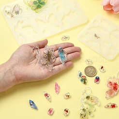 DIY Butterfly Charm Pendant Silicone Molds for DIY Earring Making&nbsp;DIY-YW0009-43