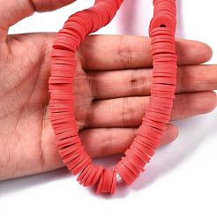 Flat Round Handmade Polymer Clay Beads&nbsp;CLAY-R067-12mm-30