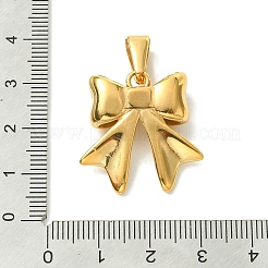 PVD真空メッキ304ステンレスペンダント  長持ちメッキ  ちょう結びのチャーム  ゴールドカラー  25.5x24.5x8mm  穴：9.5x4.5mm&nbsp;STAS-L275-03G