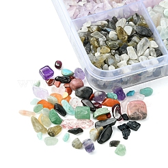 305G 15 Styles Natural Mixed Gemstone Chip Beads&nbsp;G-FS0005-63