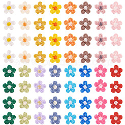 80Pcs 16 Styles Flower Computerized Embroidery Cloth Iron On Patches&nbsp;PATC-TA0001-14