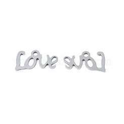 Non-Tarnish 304 Stainless Steel Connector Charms&nbsp;STAS-N095-117