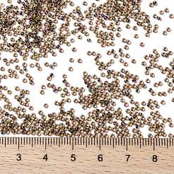 MIYUKIラウンドロカイユビーズ  日本製シードビーズ  （rr357)ルートビールライニングトパーズab  15/0  1.5mm  穴：0.7mm  約5555PCS /ボトル  10 G /ボトル&nbsp;SEED-JP0010-RR0357