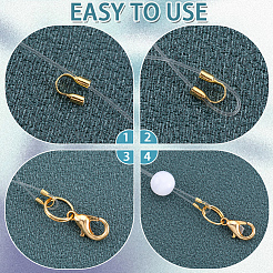 1200Pcs Brass Wire Guardian and Protectors&nbsp;KK-SP0001-98G