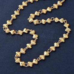 304 Stainless Steel Bowknot Link Chain Necklaces for Women&nbsp;NJEW-G178-12G