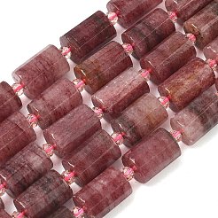 Natural Strawberry Quartz Beads Strands&nbsp;G-G453-E11-10x14mm
