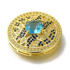 Rack Plating Brass Micro Pave Cubic Zirconia Links&nbsp;KK-H485-36G