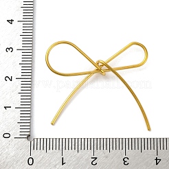 304ステンレススチールコネクタチャームリンク  蝶結び  ゴールドカラー  29.5x33.5x1mm  穴：14x6.5mm&nbsp;STAS-U018-04G-01