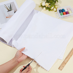 キャンバス生地  DIYクラフト用品  ホワイト  1500x0.8mm  2m / pc&nbsp;DIY-WH0816-170B-01
