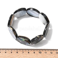 天然アワビとパウア貝のストレッチビーズを使用した女性用ストレッチブレスレット  混合図形  内径：2-3/8~2-1/2インチ（5.9~6.2cm）&nbsp;BJEW-A151-01