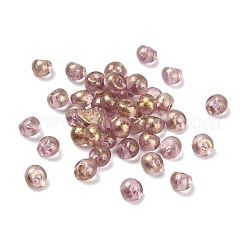透明なアクリルビーズ  オールドローズ  5x4mm  穴：1.2mm  約100個/セット&nbsp;OACR-E038-01G