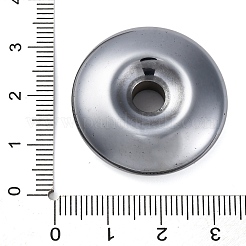 天然テラヘルツ石ペンダント  フラットラウンド  30x8.5mm  穴：6mm&nbsp;G-H068-01