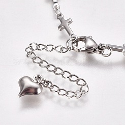 304 Stainless Steel Bracelet Making&nbsp;STAS-WH0014-19P