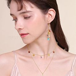 180 個 18 色のガラスチャーム  多面カット  コーン  ミックスカラー  8x4mm  穴：1~1.2mm  10個/カラー&nbsp;RGLA-NB0001-05