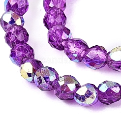Transparent Glass Beads Strands&nbsp;LS-EGLA-N028-01A-A03