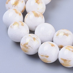 Natural Mashan Jade Beads Strands&nbsp;G-F670-A18-10mm