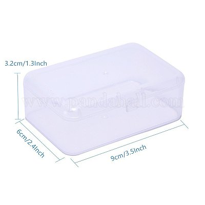 長方形のプラスチックビーズ保存容器  透明  9x6x3.2cm&nbsp;CON-XCP0002-23-1