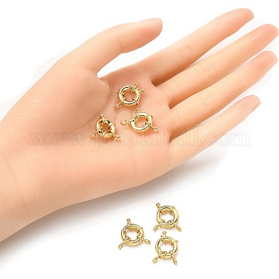 Rack Plating Brass Spring Ring Clasps&nbsp;KK-YW0001-47-1