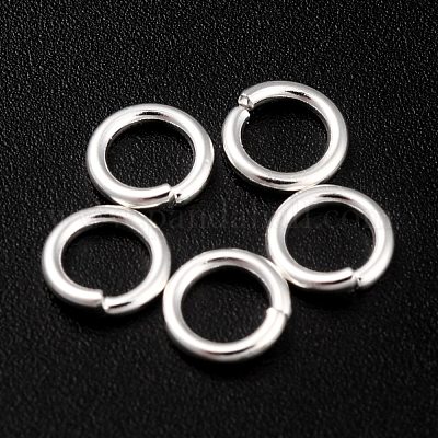 Rack Plating Brass Open Jump Rings&nbsp;X-KK-O139-18O-S-1