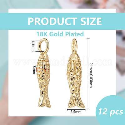 12Pcs Brass Pendants&nbsp;KK-BC0015-37-1