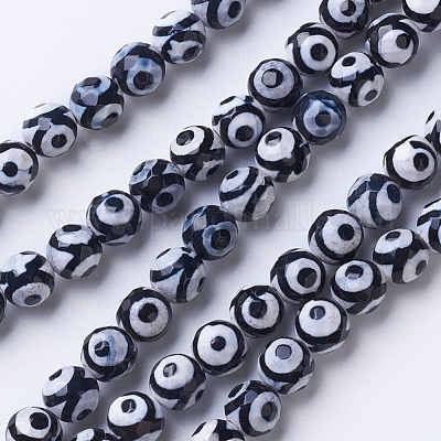 Tibetan Style dZi Beads&nbsp;G-G752-05-10mm-1
