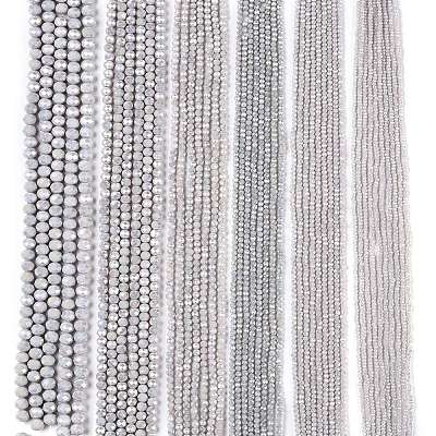Electroplate Glass Beads Strands&nbsp;EGLA-A044-P1mm-B19-1