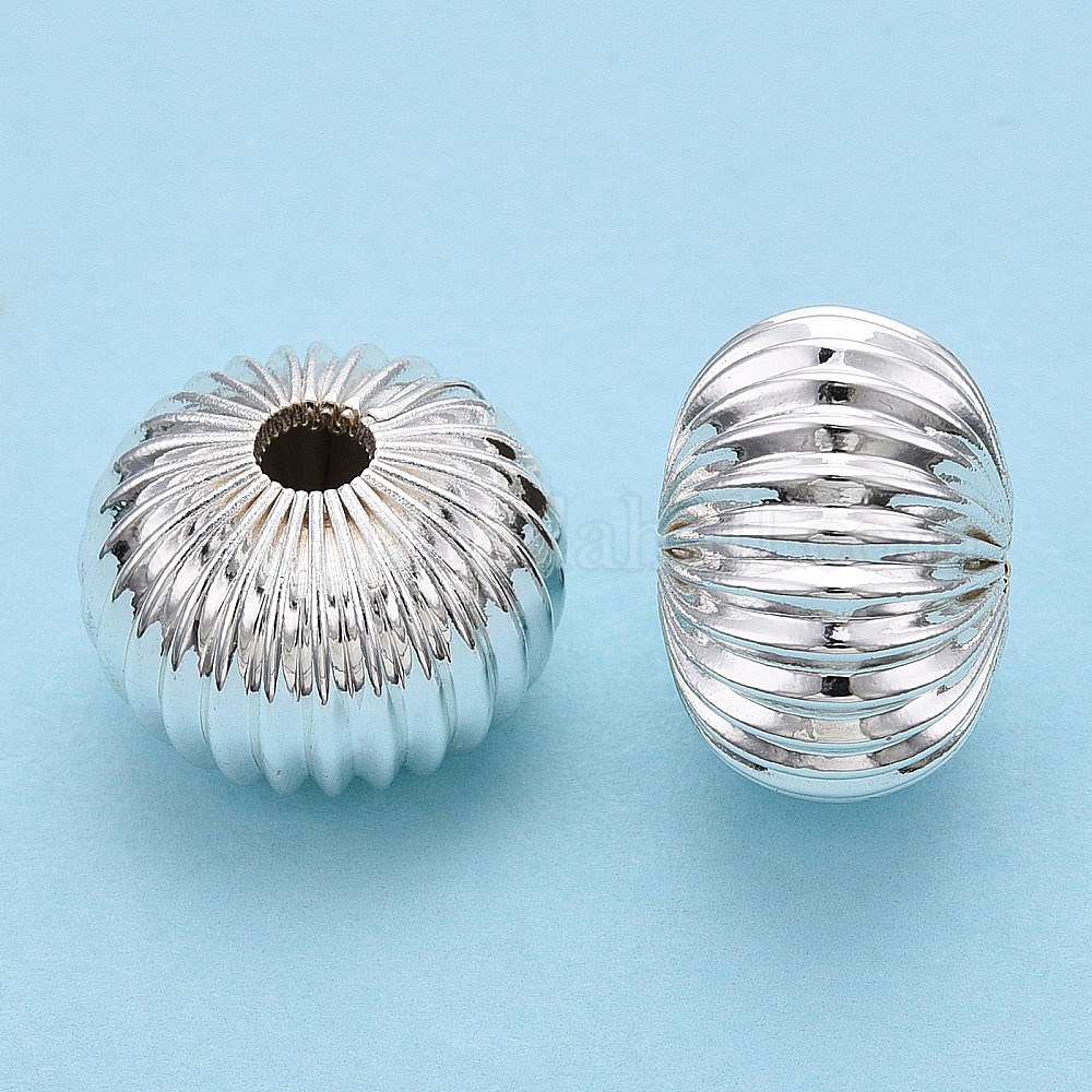 Wholesale Rack Plating Brass Corrugated Beads - Pandahall.com
