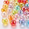 Transparent Acrylic Beads, AB Color Plated, Round, Mixed Color, 16x15mm, Hole: 2.8mm, about 220pcs/500g