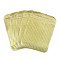 Translucent Plastic Resealable Packaging Bags, Rectangle, Gold, 15x10.5x0.03cm