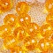 Transparent Acrylic Beads, Round, Gold, 8mm, about 2160pcs/500g.